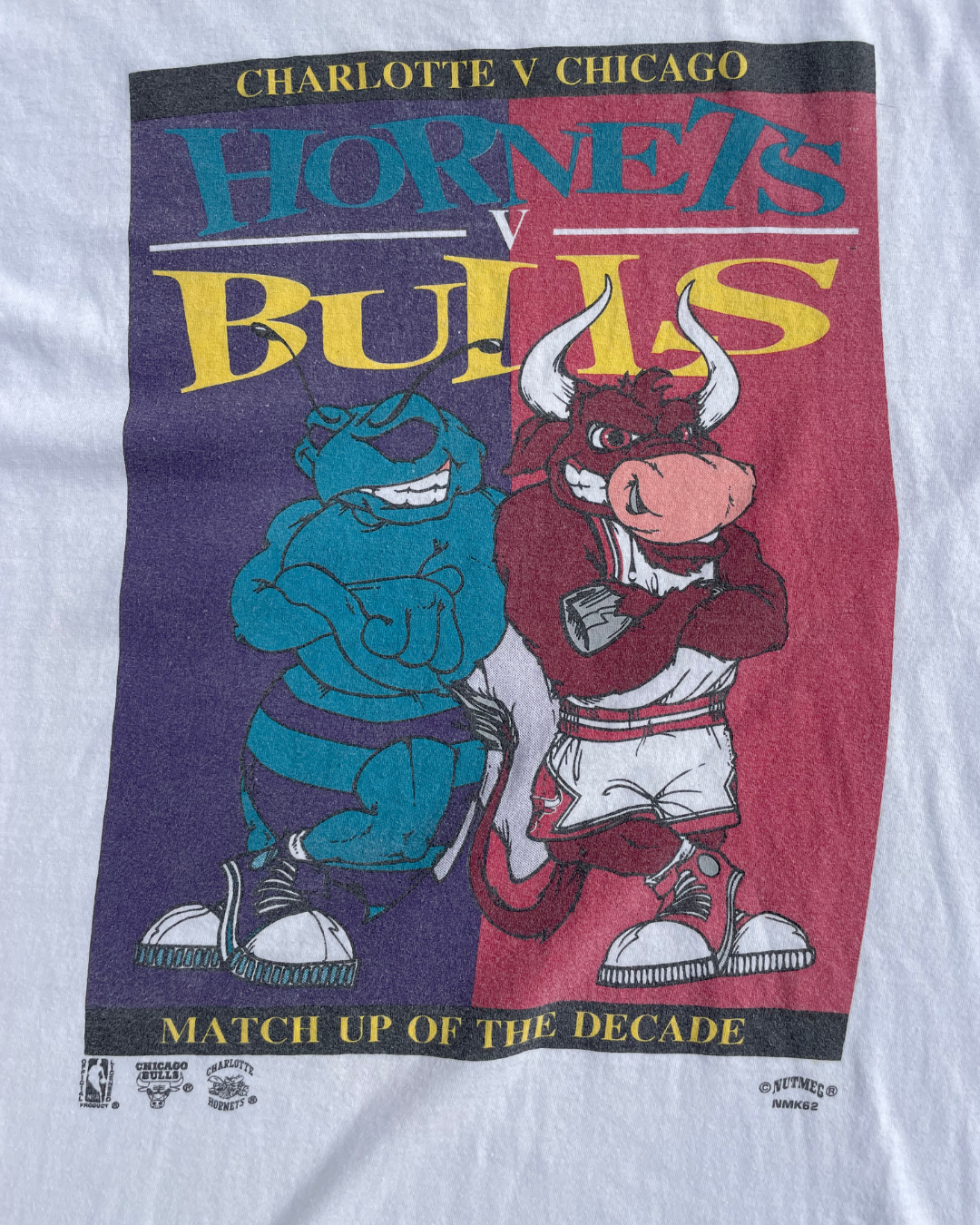 1990s Chicago Bulls vs Hornets NBA Tee