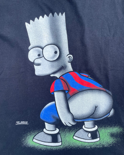 1998s Bart Simpson FC Barcellona Tee