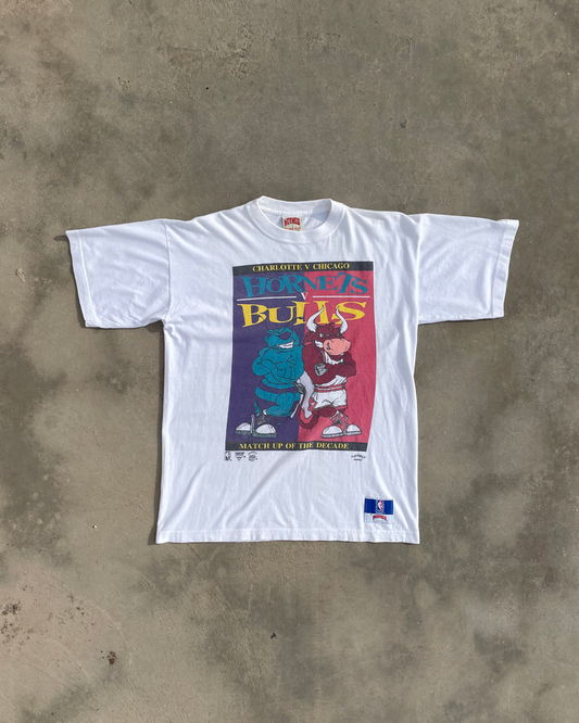 1990s Chicago Bulls vs Hornets NBA Tee