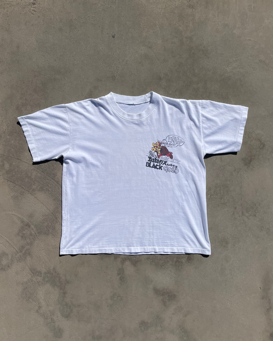 1980s Asterix & Obelix Blach Gold Tee